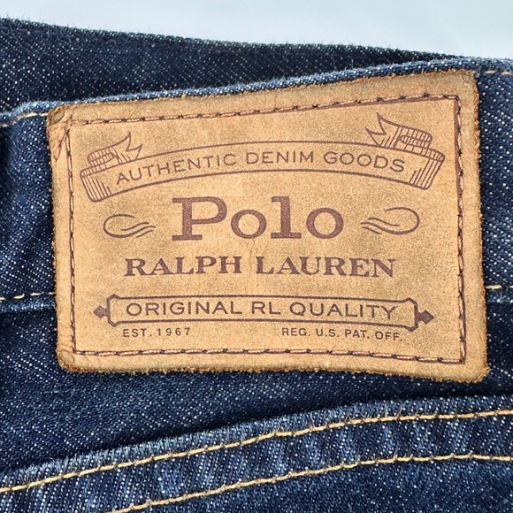Polo Ralph Lauren Mens Hampton Relax Straight Dark Wash  38x32(ACTUAL‎ 40X31) - Picture 4 of 13
